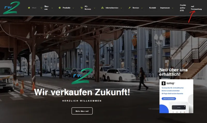 Fernwartung Schritt 1